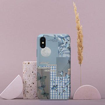 AA048 - Moon & Butterfly - Vintage Mobile Case