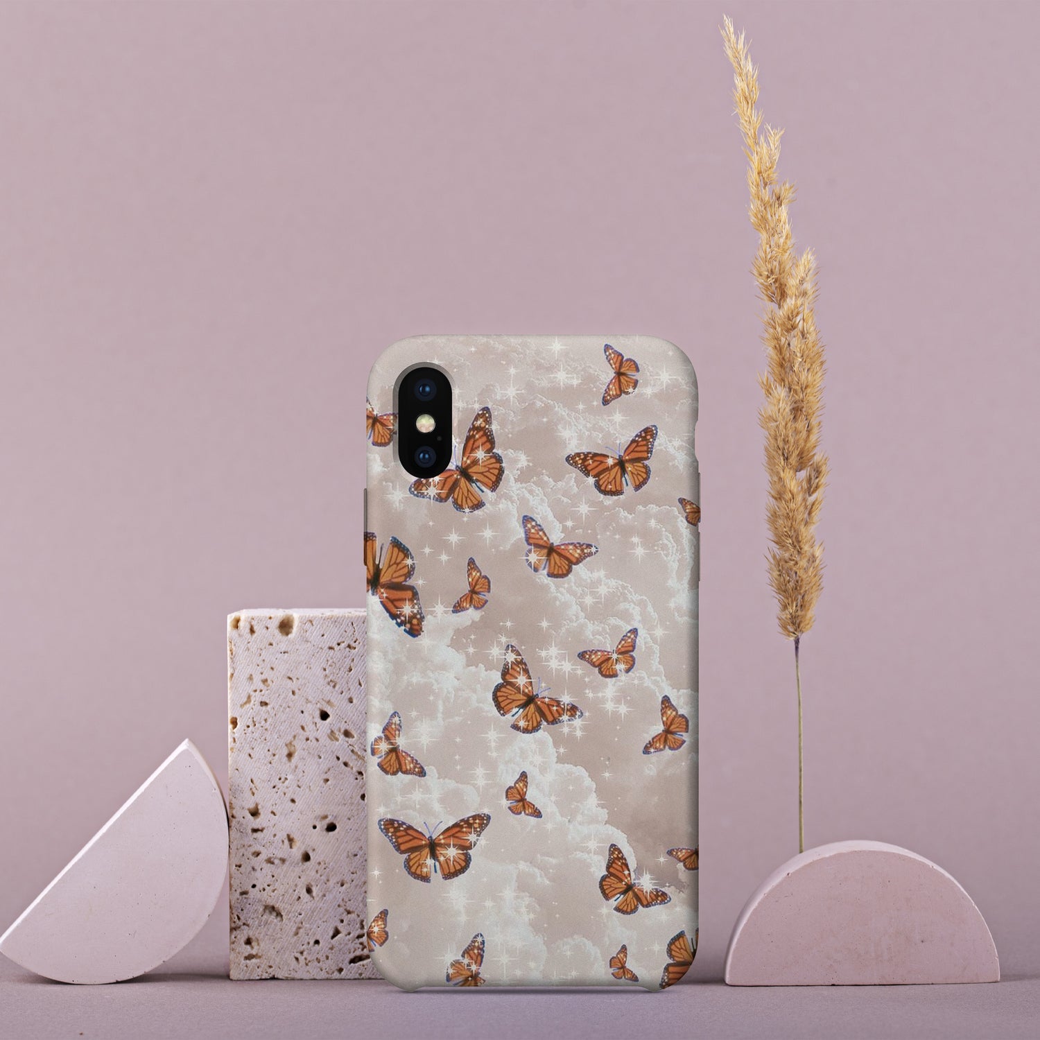AA072 - Butterflies & Clouds - Mobile Case