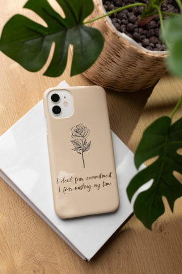 AD117 - I Don`t Fear Commitment - Floral Mobile Case