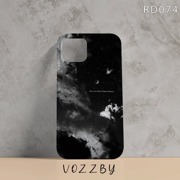 RD074 - Star`s Can`t Shine Withour Darkness - Quote Mobile Case