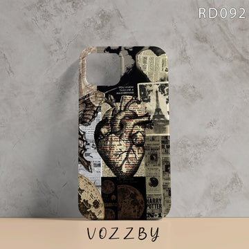 RD092 - Vintage Heart - Mobile Case