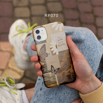 RF070 - Be You Not Them - Floral Mobile Case