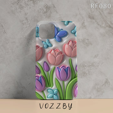 RF080 - Texture Floral - Mobile Case