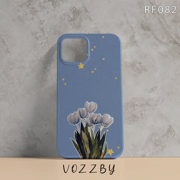RF082 - White Tulips - Floral Mobile Case