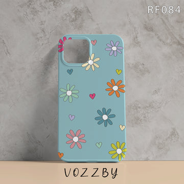 RF084 - Heart & Floral - Mobile Case