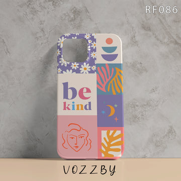 RF086 - Be Kind - Floral Mobile Case