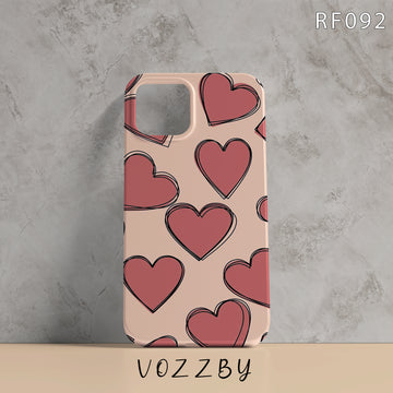 RD092 - Heart Pattern - Mobile Case