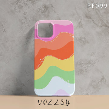 RF099 - Rainbow Waves - Aesthetic Mobile Case