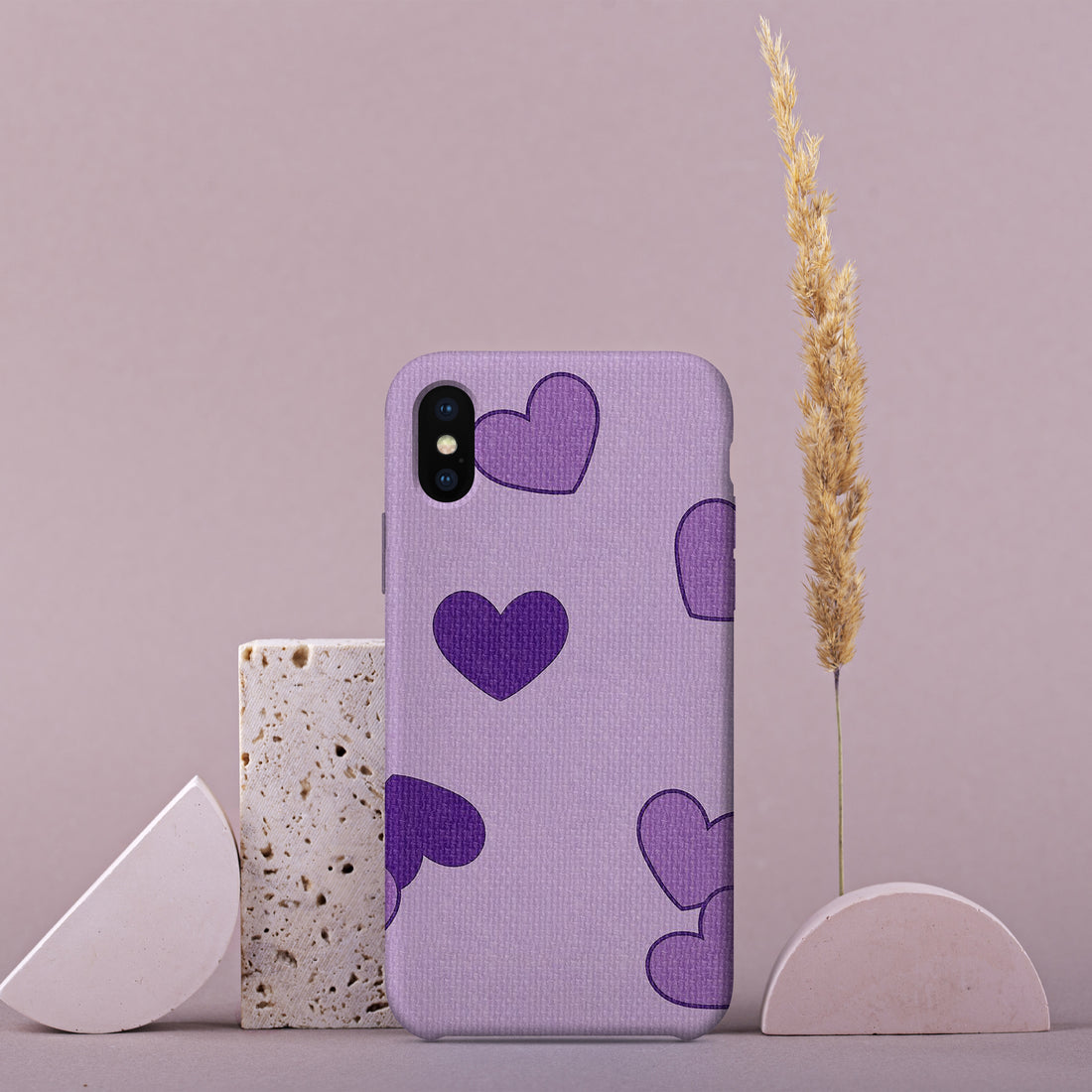 AA009 - Purple Hearts - Mobile Case