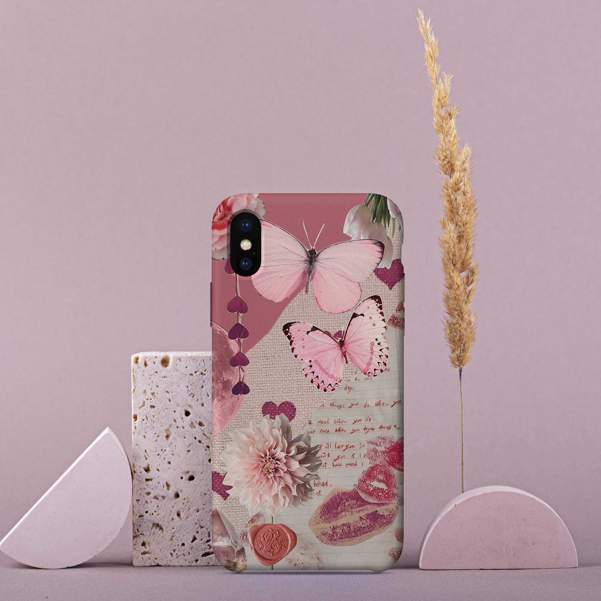 AA017 - Vintage Butterfly - Mobile Case
