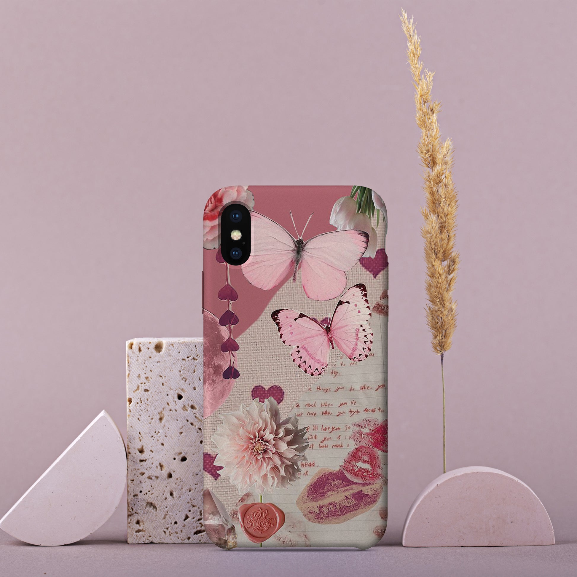 AA017 - Vintage Butterfly - Mobile Case