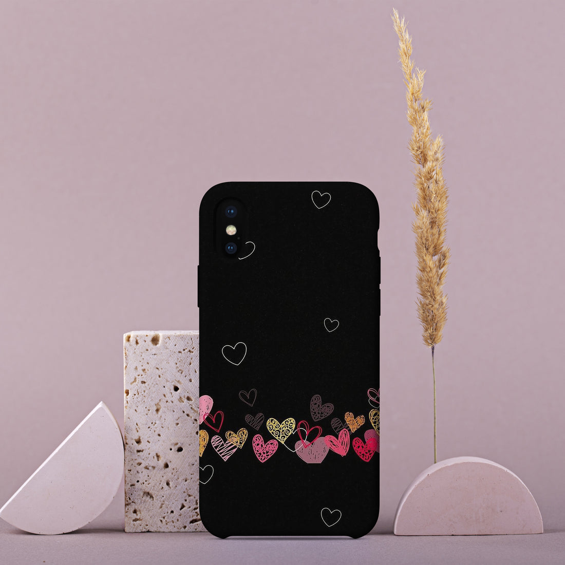 AA018 - Multi-Color Hearts - Mobile Case