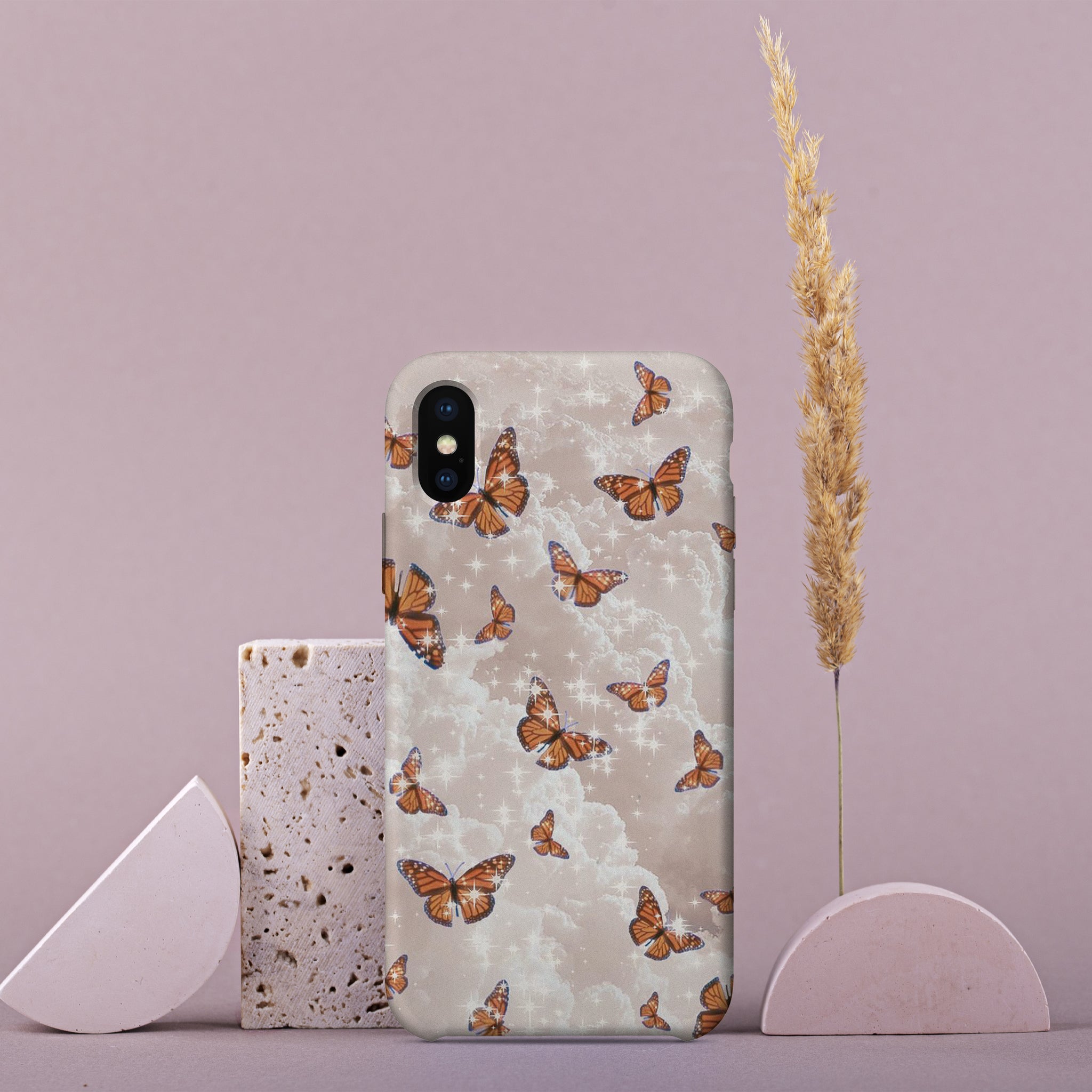 AA072 - Butterflies & Clouds - Mobile Case