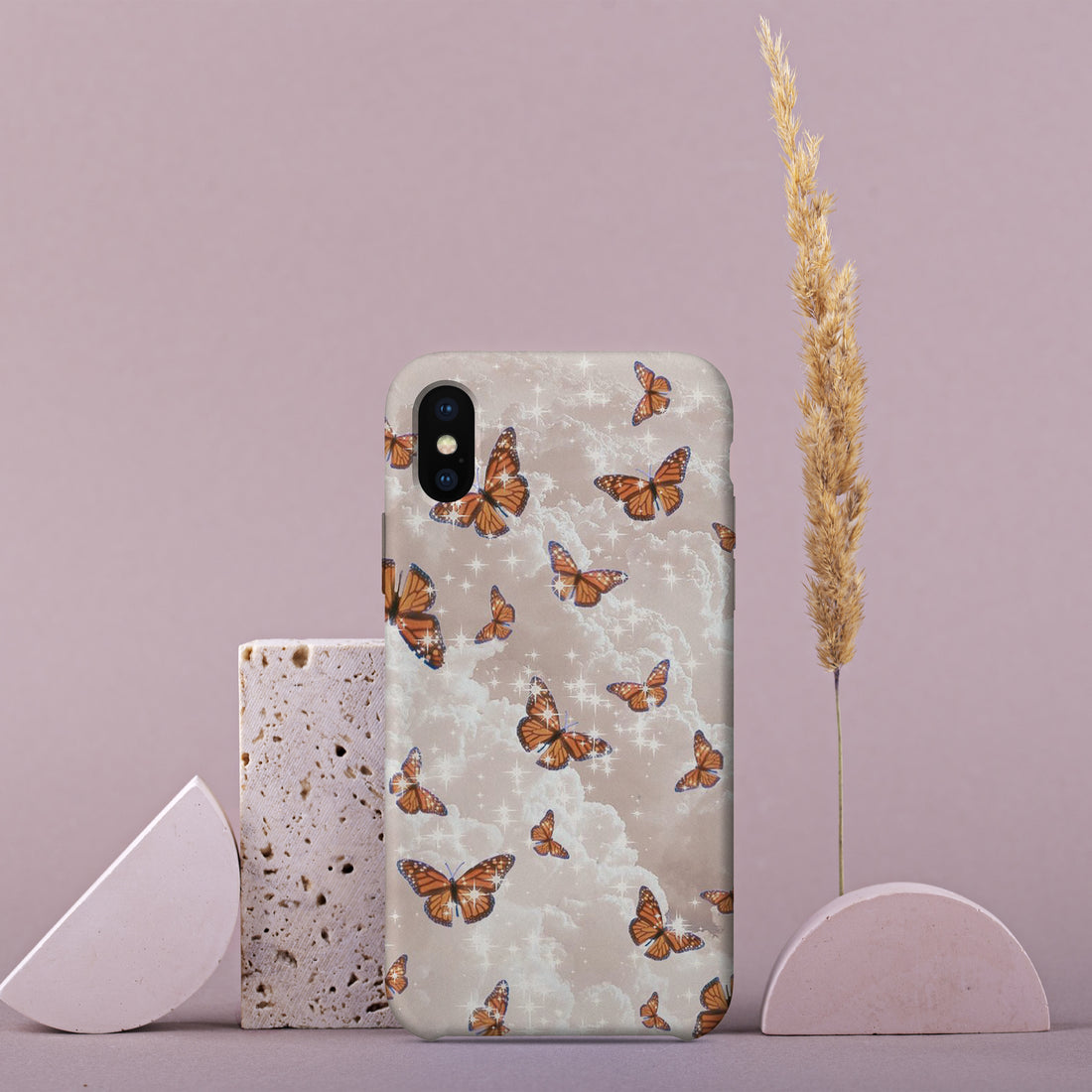 AA072 - Butterflies & Clouds - Mobile Case