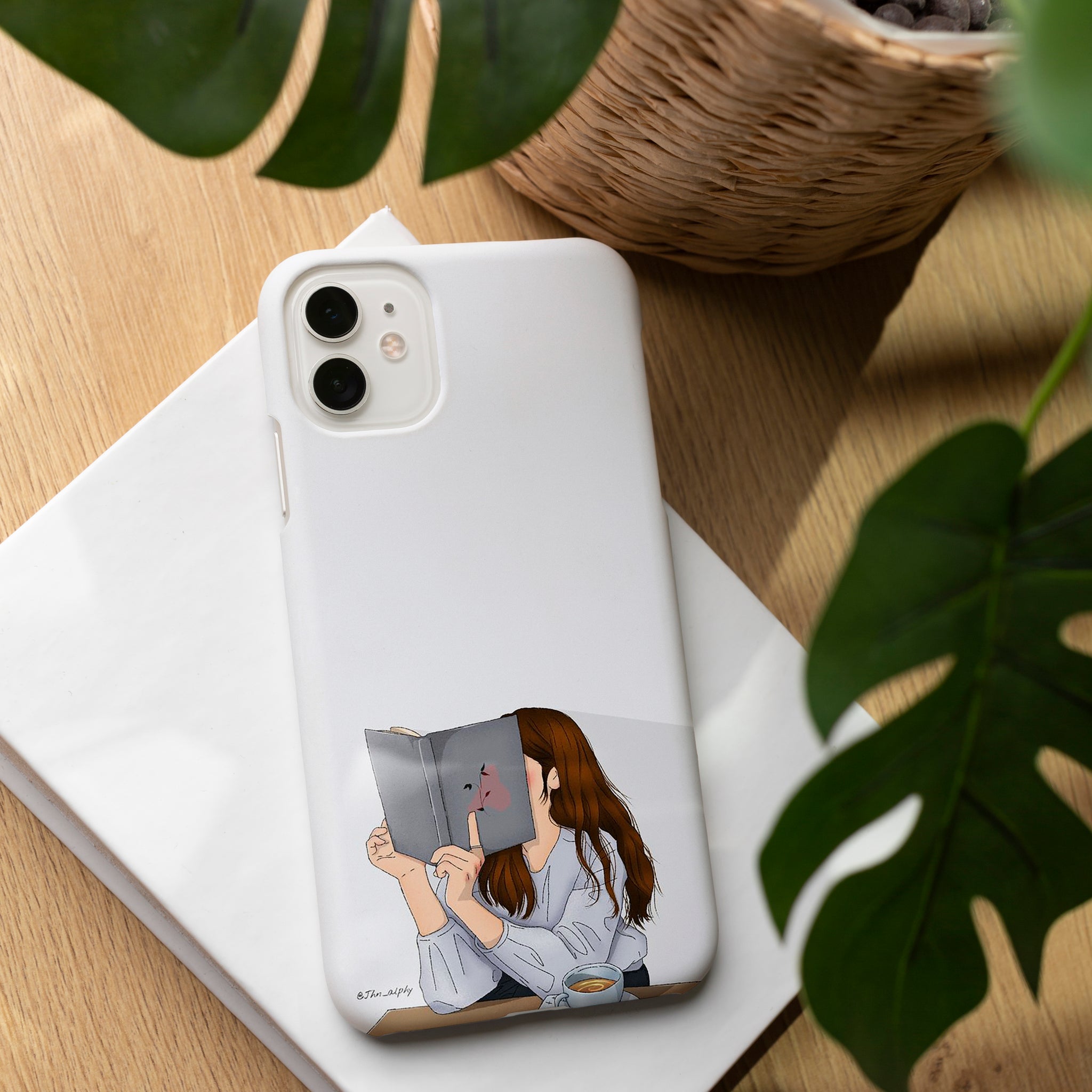 AD042 - Girl Reading - Aesthetic Mobile Case