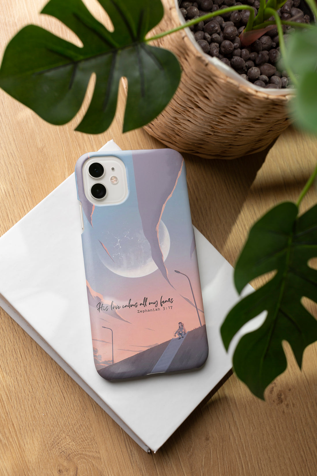 AD053 - His Love Calm All My Fears - Moon Mobile Case