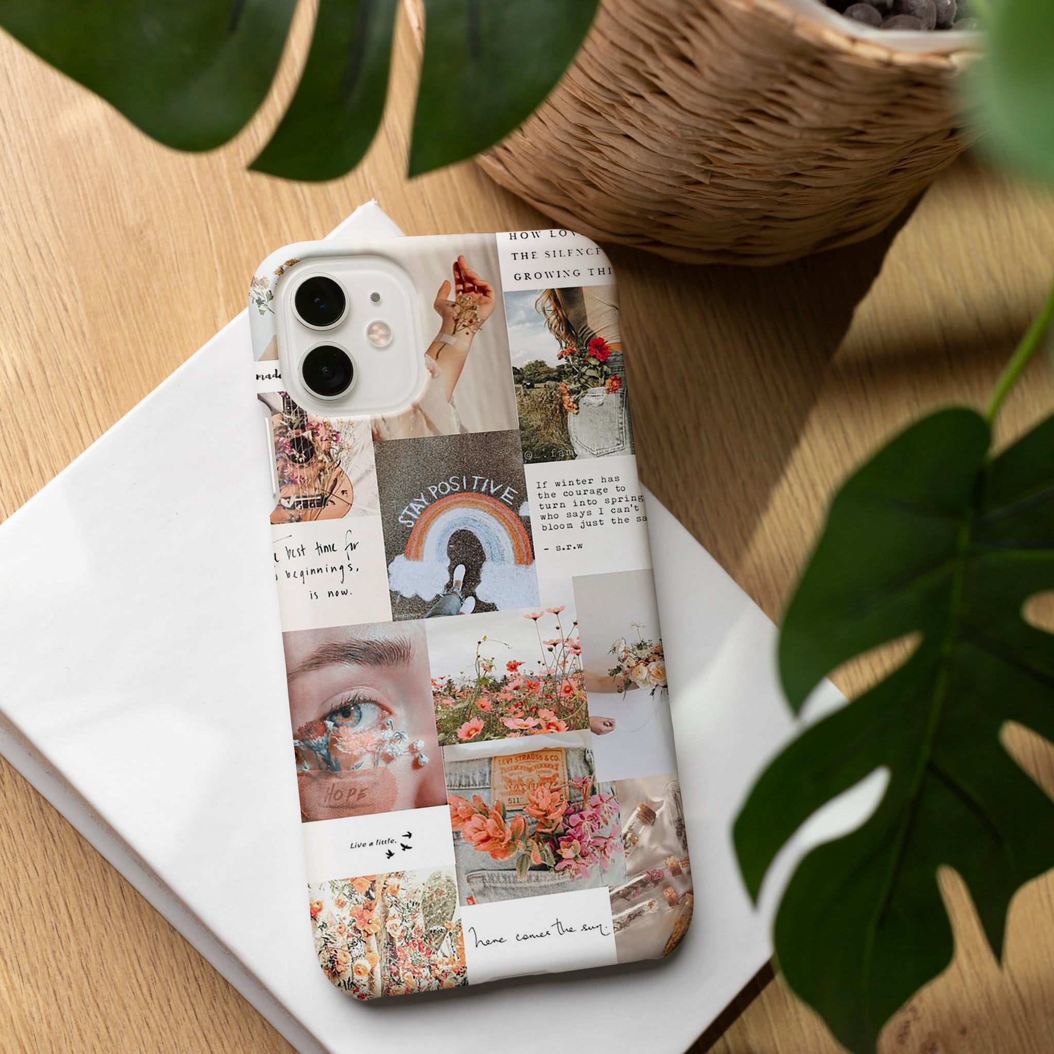 AD056 - Stay Positive - Aesthetic Mobile Case