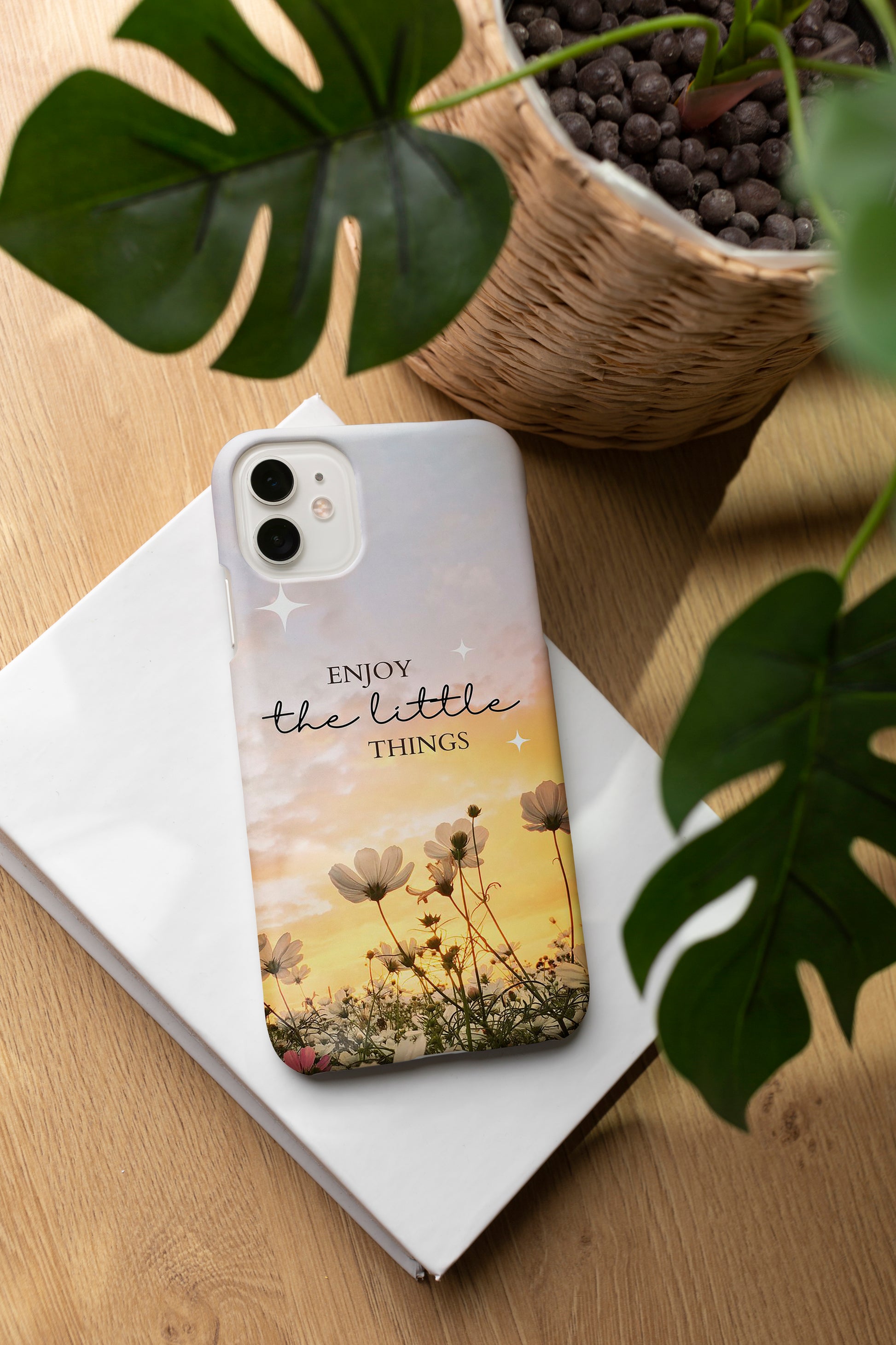 AD081 - Enjoy The Little Things - Floral Mobile Case