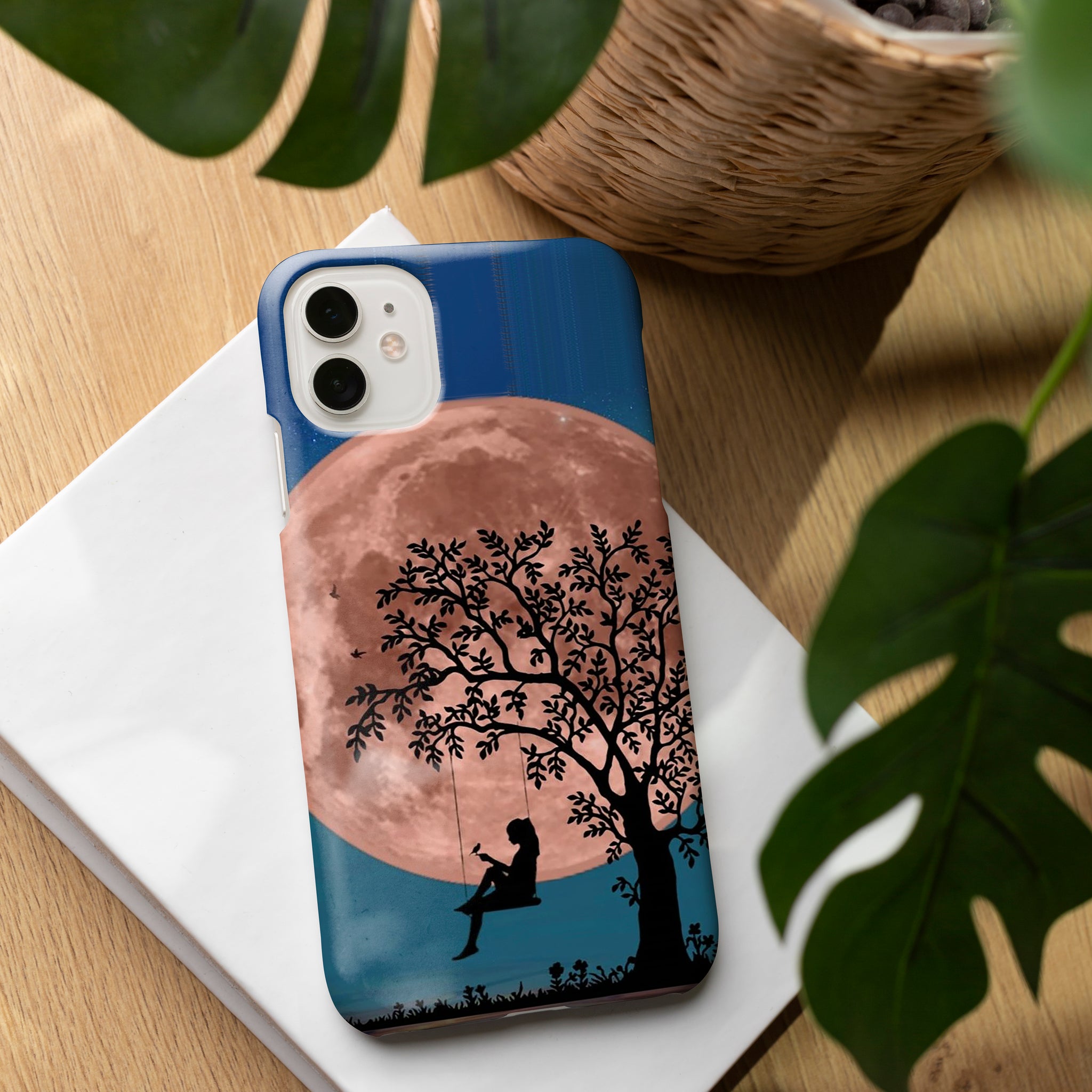 AD098 - Girl Sitting On Swing - Aesthetic Mobile Case