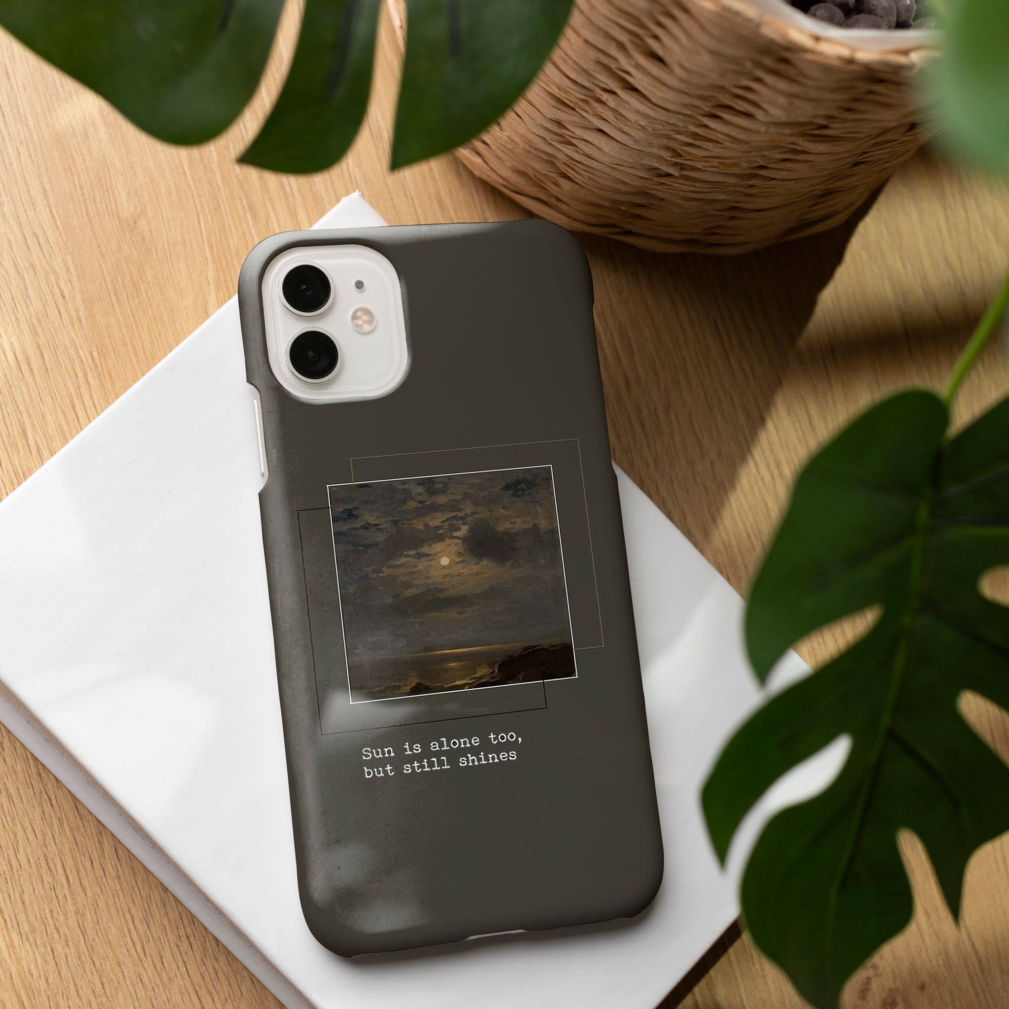 Ad116 - Sun is Alone Too, But Still Shines - Moon Mobile Case