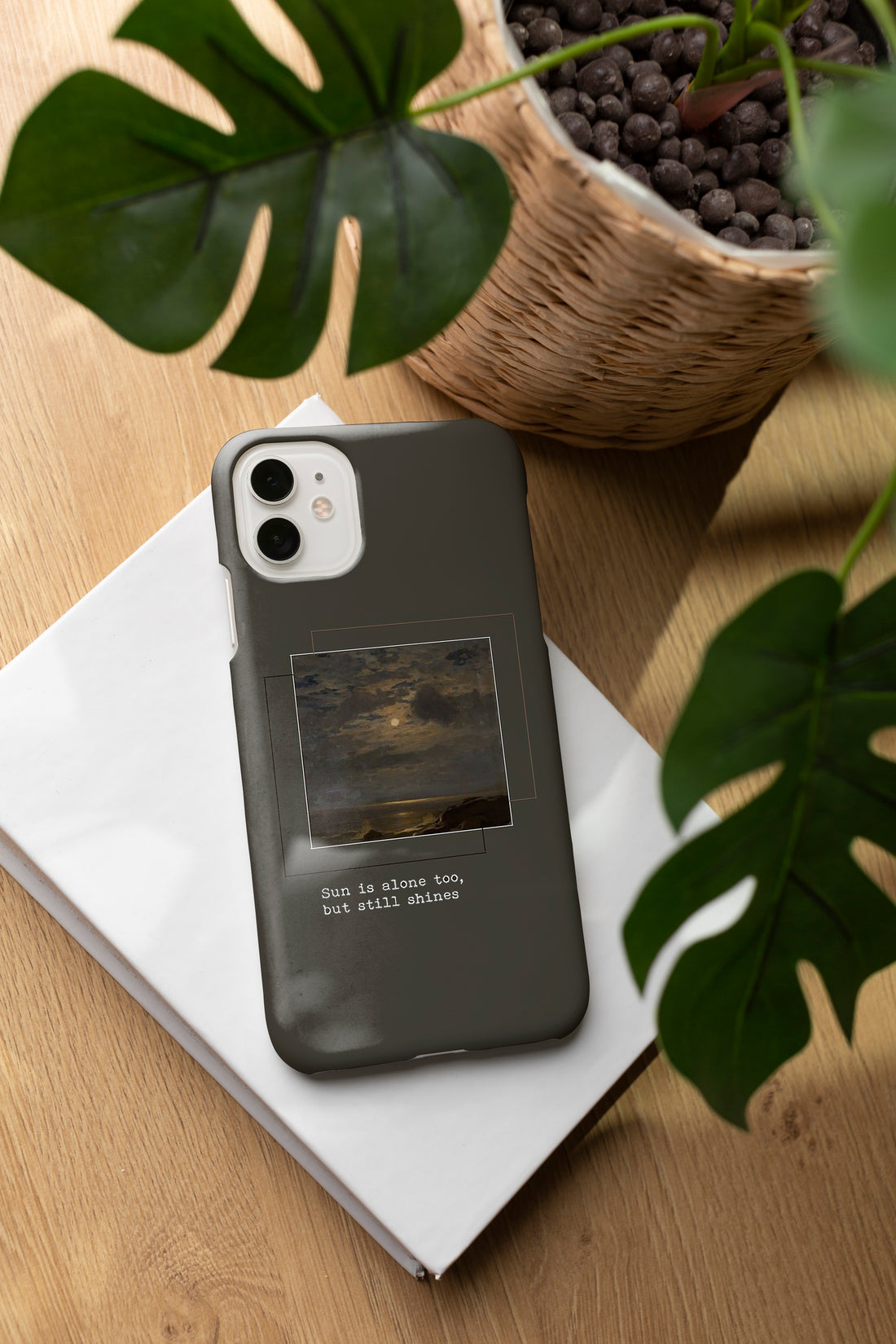 Ad116 - Sun is Alone Too, But Still Shines - Moon Mobile Case