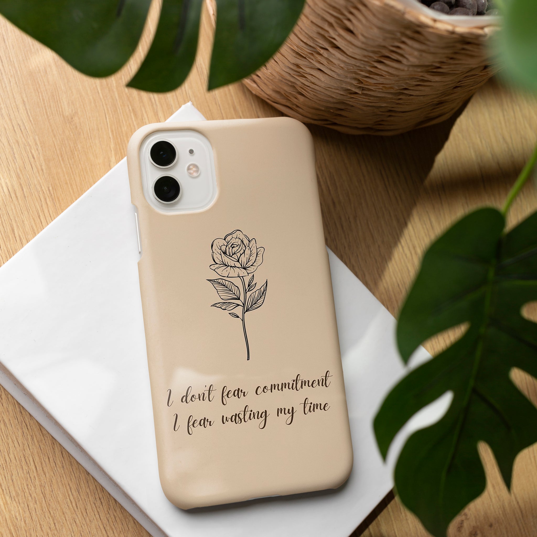 AD117 - I Don`t Fear Commitment - Floral Mobile Case