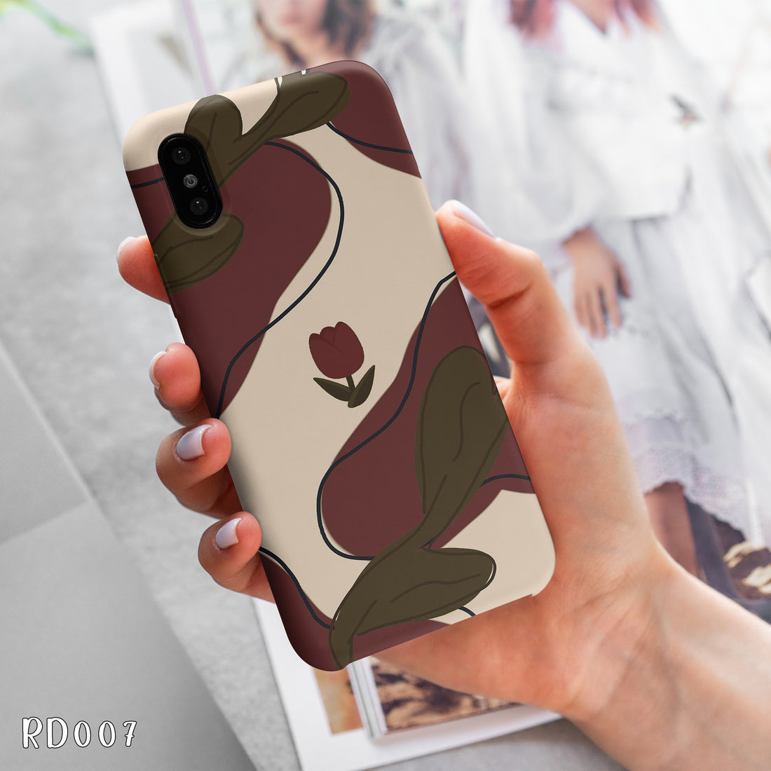 RD007 - Red Rose - Floral Mobile Case