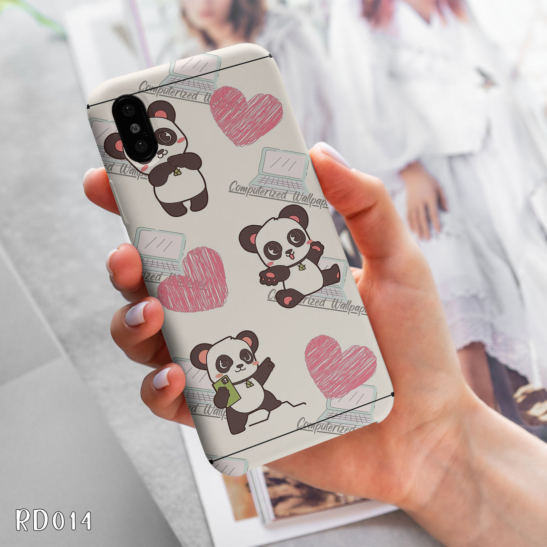 RD014 - Bear & Heart - Mobile Case