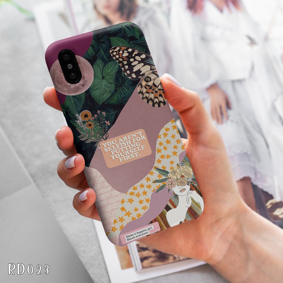 AD023 - Aesthetic Butterfly - Quotes Mobile Case