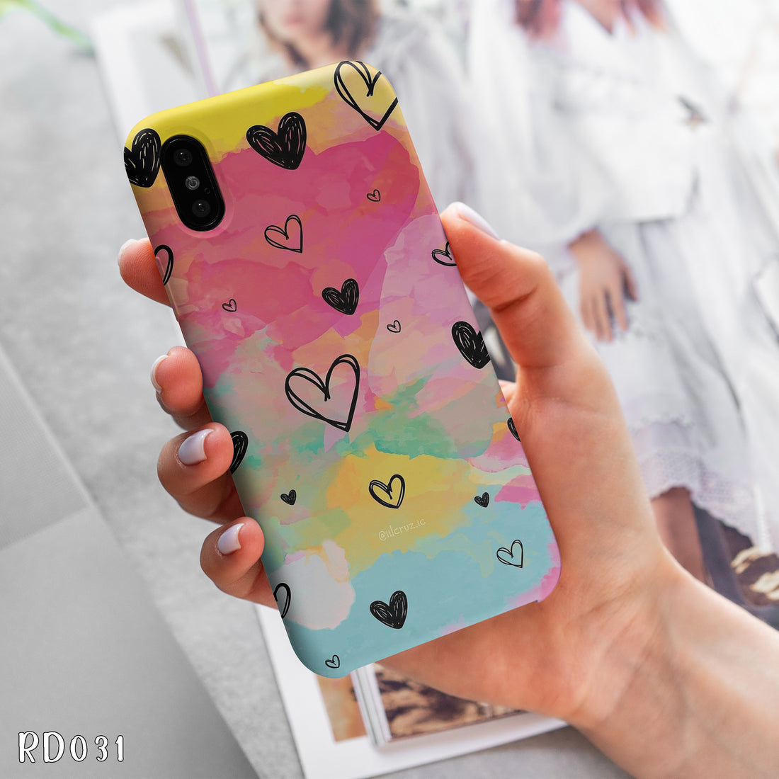RD031 - Black Hearts - Mobile Case