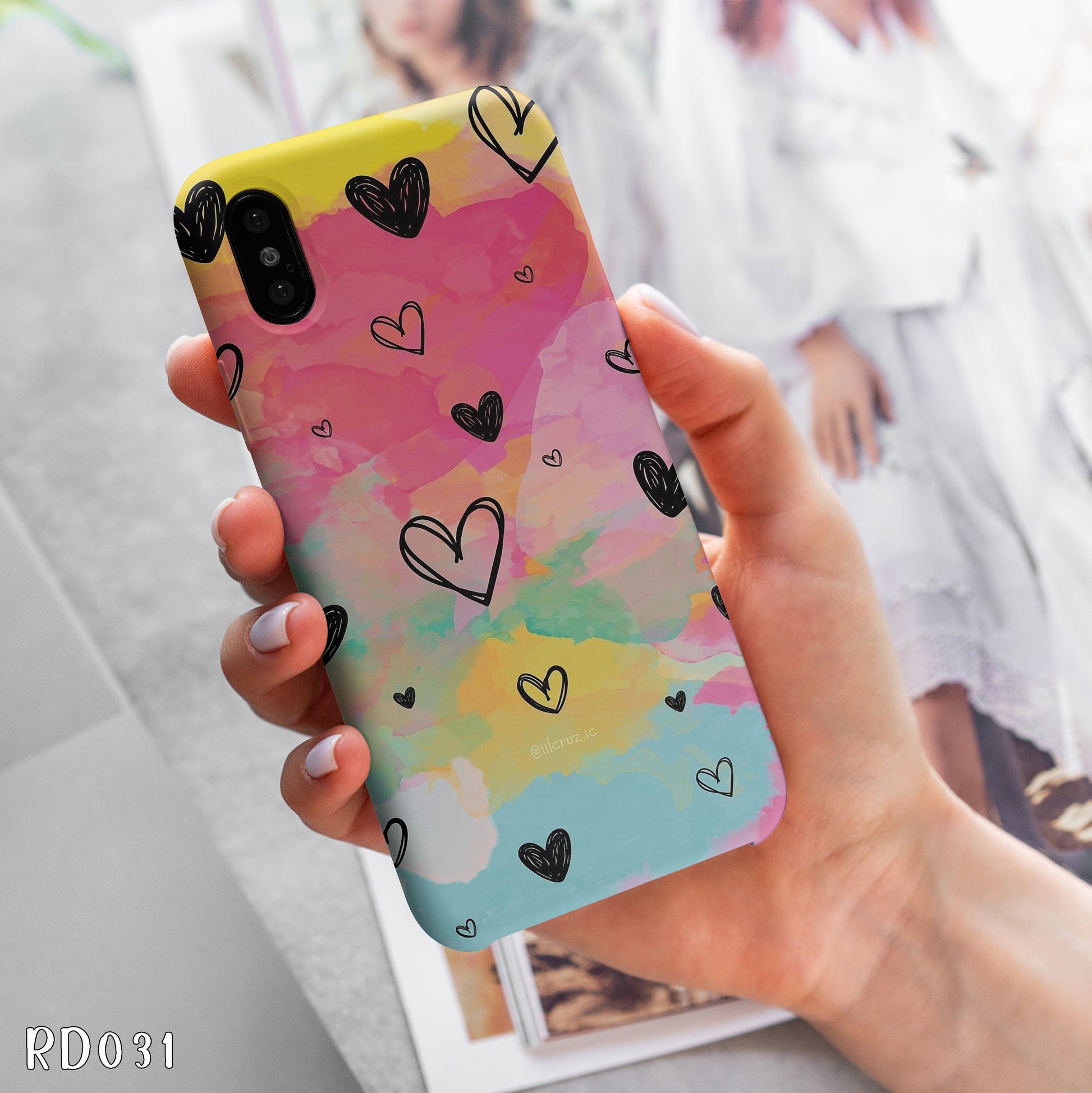 RD031 - Black Hearts - Mobile Case