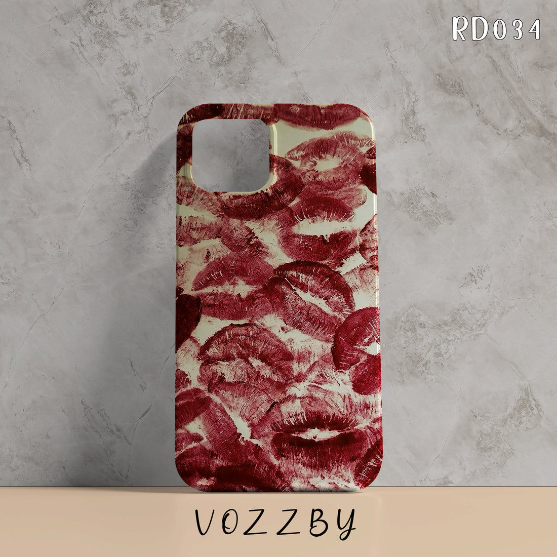 RD034 - Red Lips - Aesthetic Mobile Case