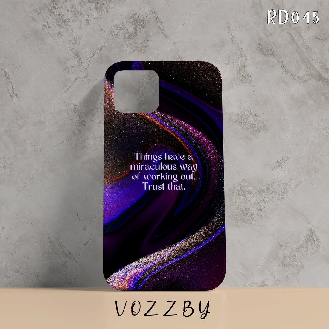 RD045 - Things have a Miraculous Way of Working Out - Quotes Mobile Case