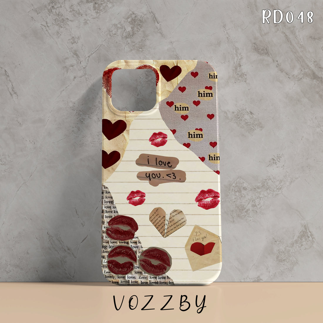 RD048 - I Love You - Aesthetic Mobile Case