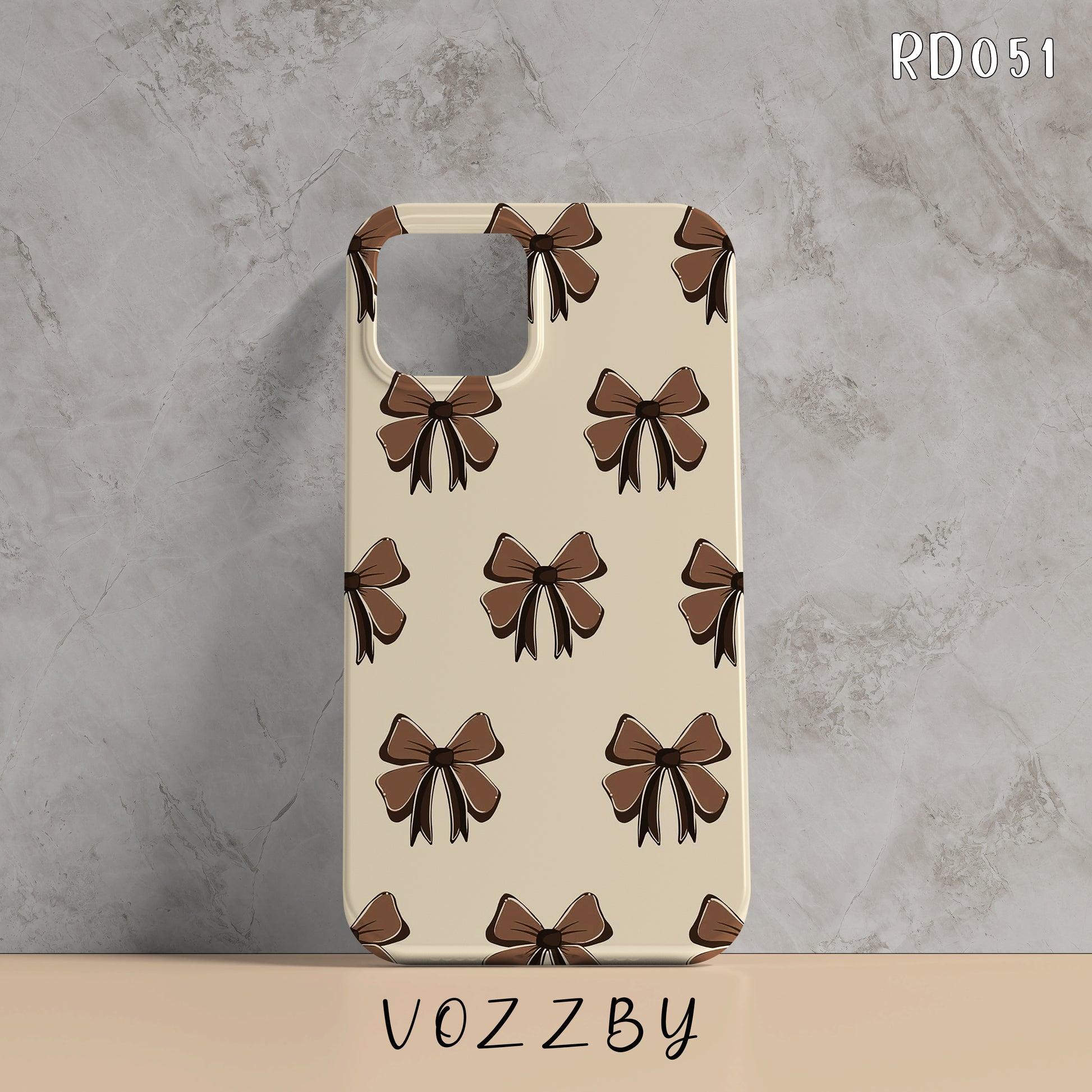 RD051 - Brown Bow - Mobile Case