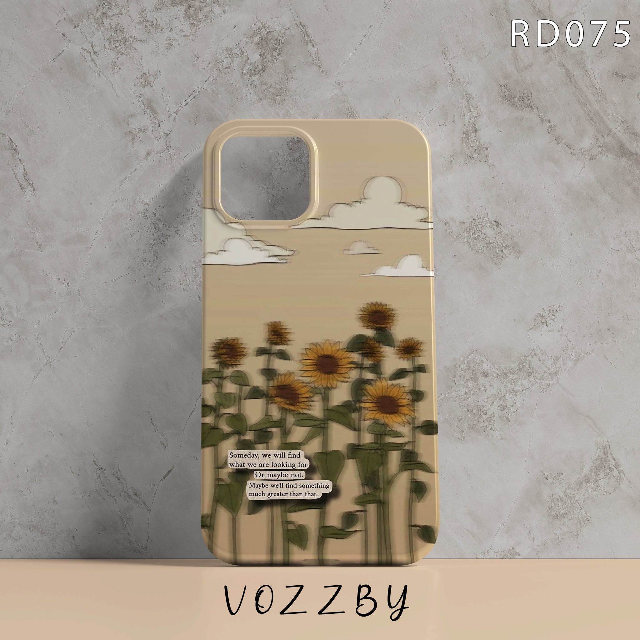 RD075 - Someday, We`ll Find What We`re Looking For - Floral Mobile Case