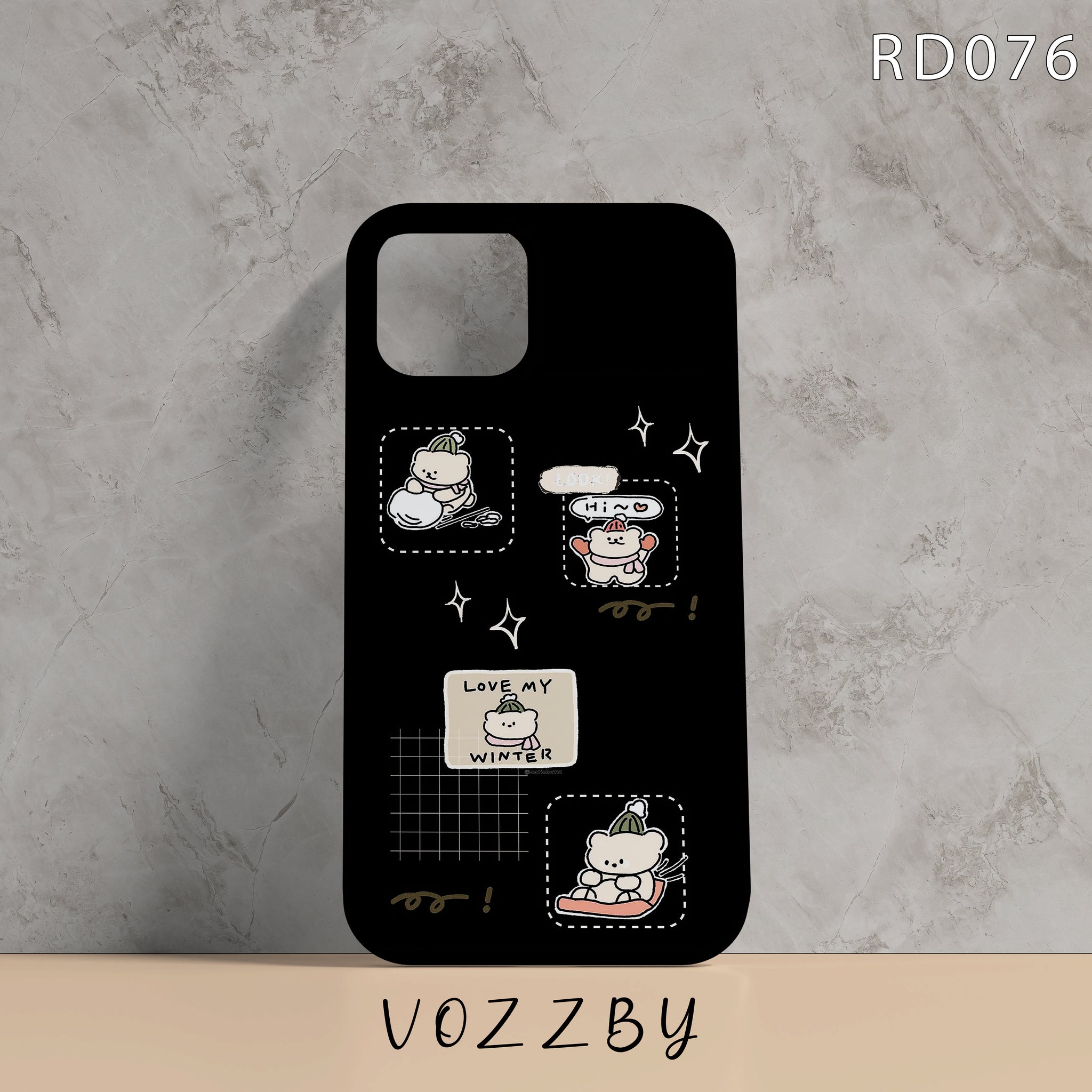 RD076 - Hi! - Bear Mobile Case