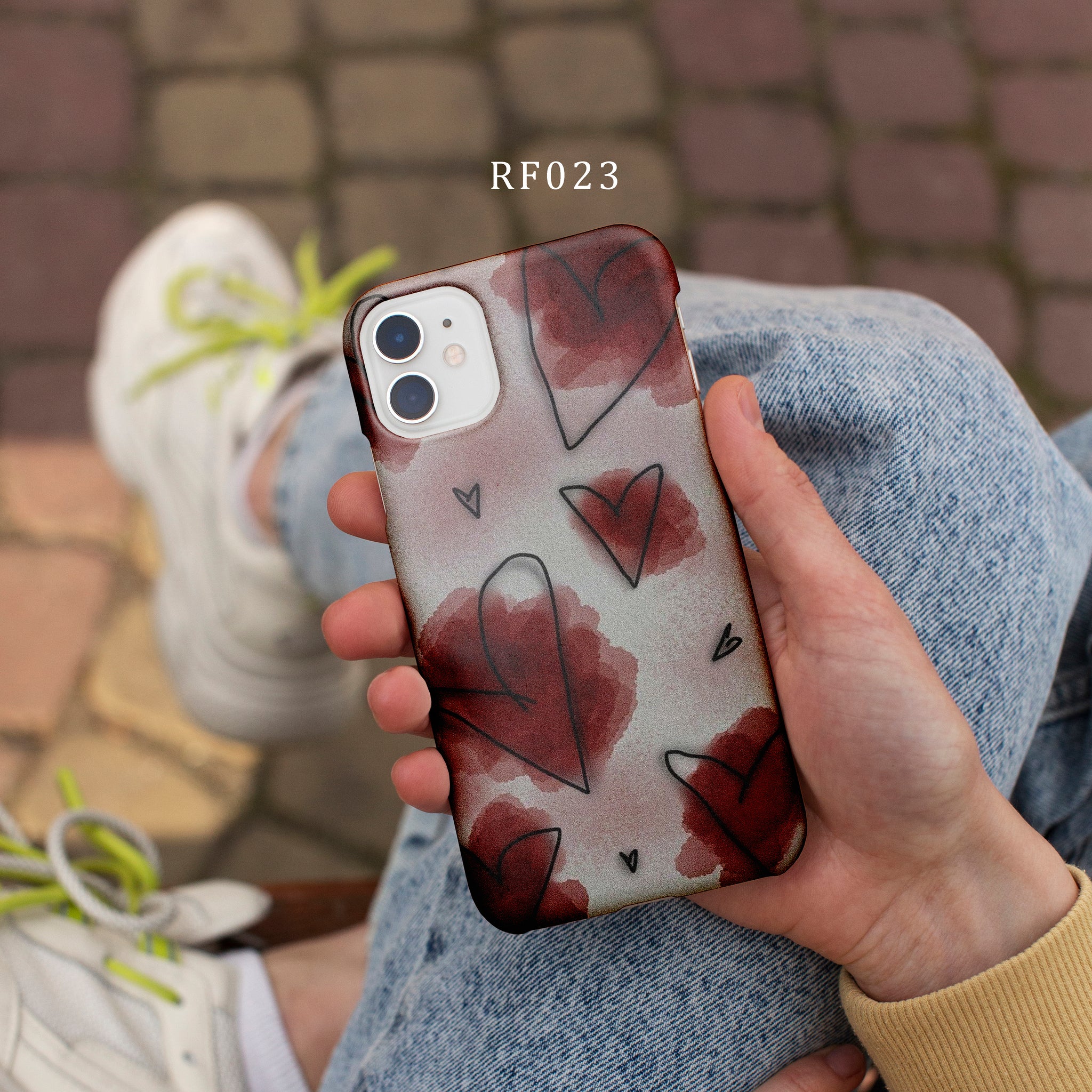 RF023 - Red Hearts - Aesthetic Mobile Case