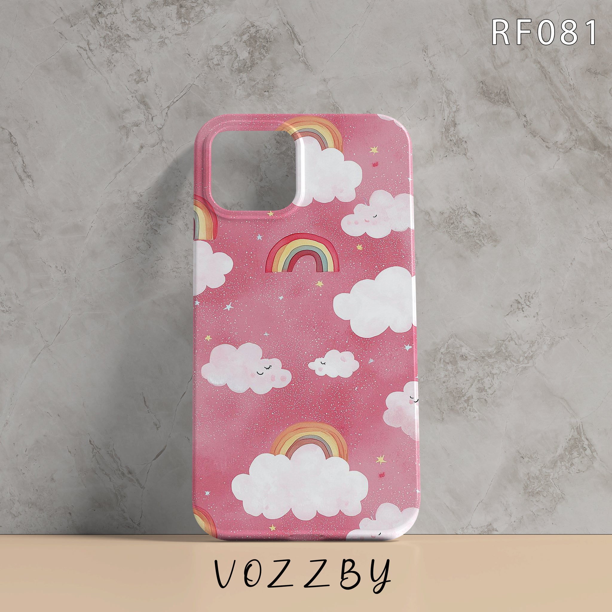 RF081 - Clouds & Rainbow - Aesthetic Mobile Case
